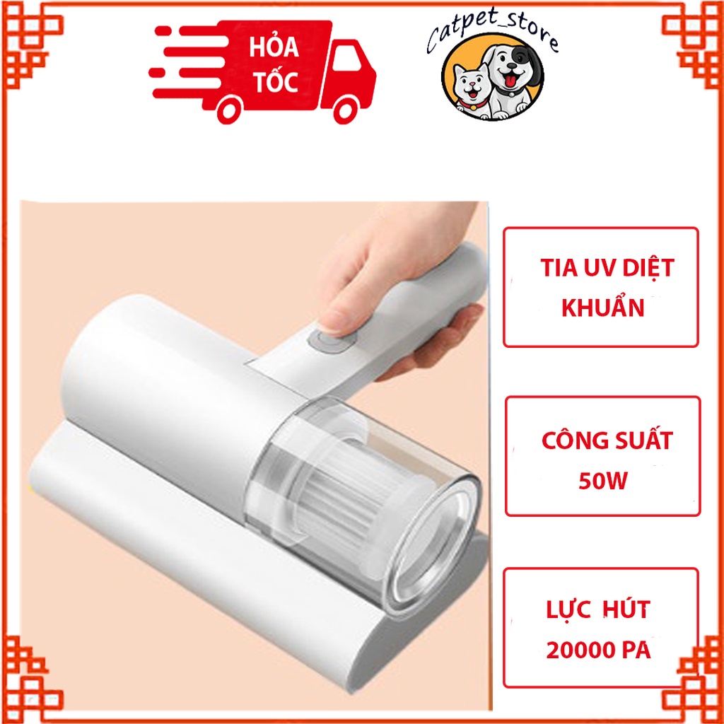 Máy hút bụi giường nệm diệt khuẩn,diệt ve rận,Máy hút lông chó mèo_không dây cầm tay