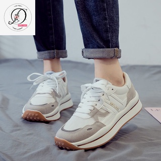 Giày thể thao sneaker nữ độn đế ulzzang phối 2 SỌC SE