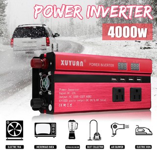 Biến tần năng lượng mặt trời có đèn LED 4000W chuyển đổi từ DC 12V / 24V sang AC 110V / 220V