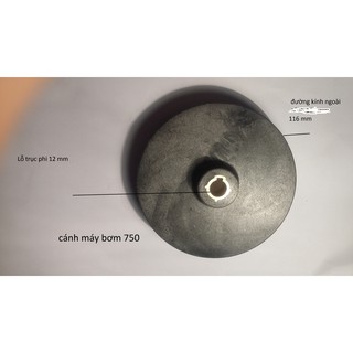 . Cánh bơm nước máy bơm 750 lõi trục đồng-cánh máy bơm 370 chân đồng