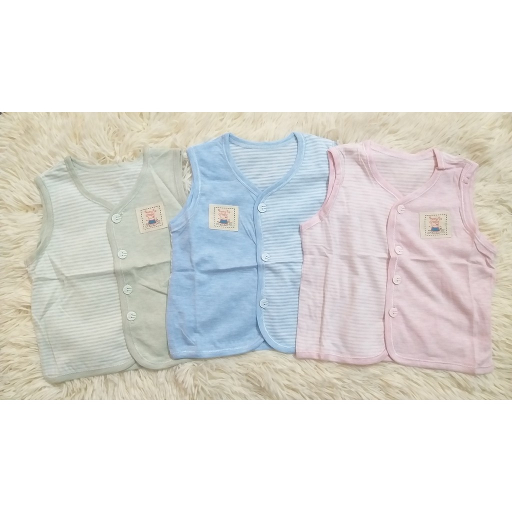 [THANH LÝ SHOP] Combo 3 áo Gile cotton cho bé sơ sinh