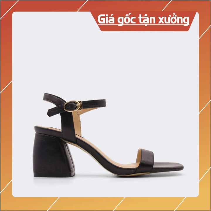 [ HÀNG CAO CẤP] GIÀY SANDAL NỮ GÓT TRỤ ĐẾ BỆT 7CM DA BÒ CAO CẤP THƯƠNG HIỆU PAMELA MÃ S16