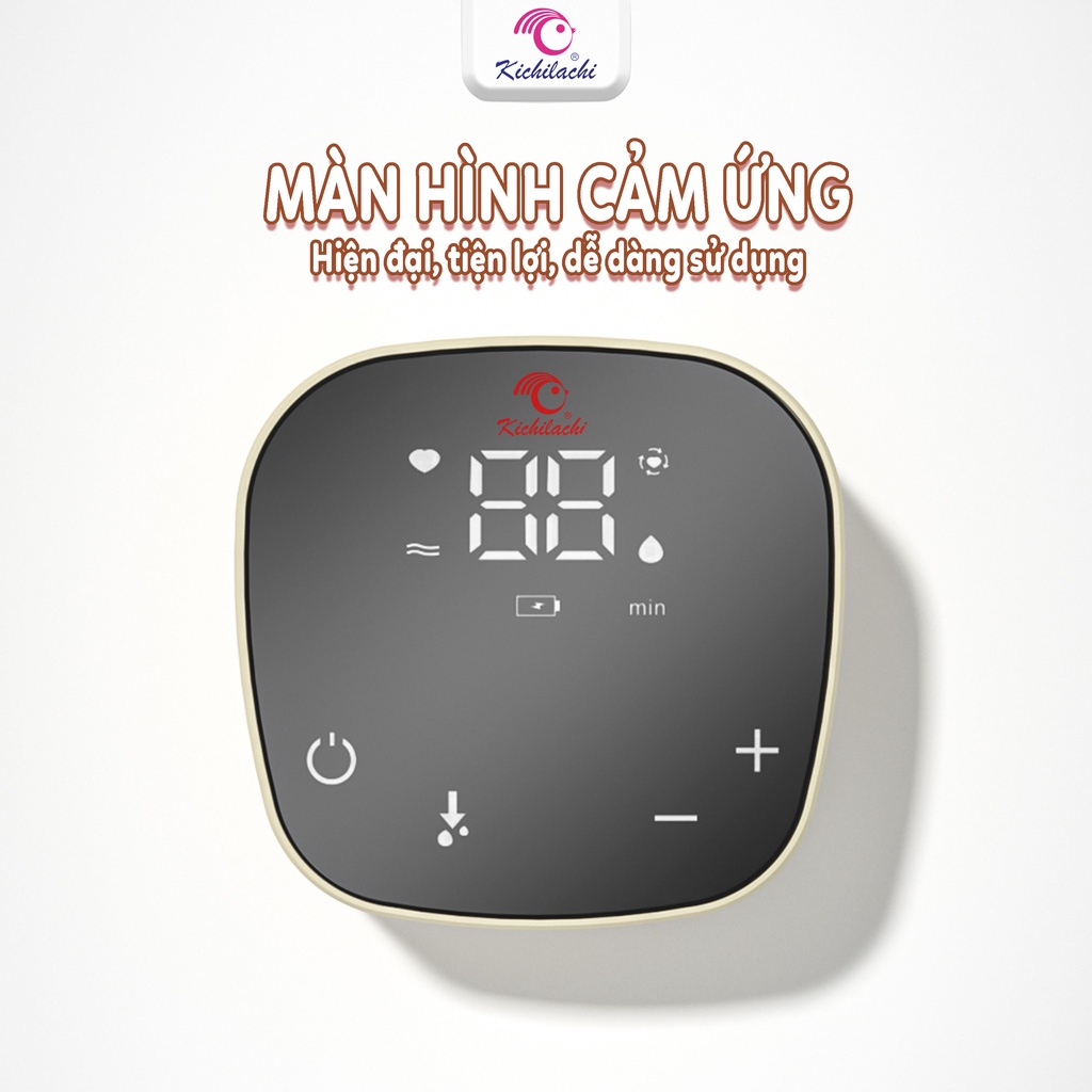 Máy Hút Sữa Điện Đôi Kichi Plus Hút Êm Không Đau Giảm Tiếng Ồn Công Nghệ Nhật