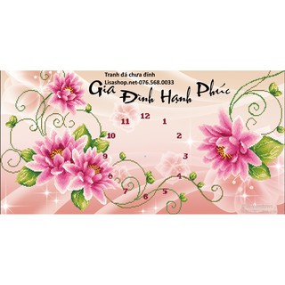 Tranh đính đá GIA ĐÌNH HẠNH PHÚC 88635(65x34cm) chưa đính