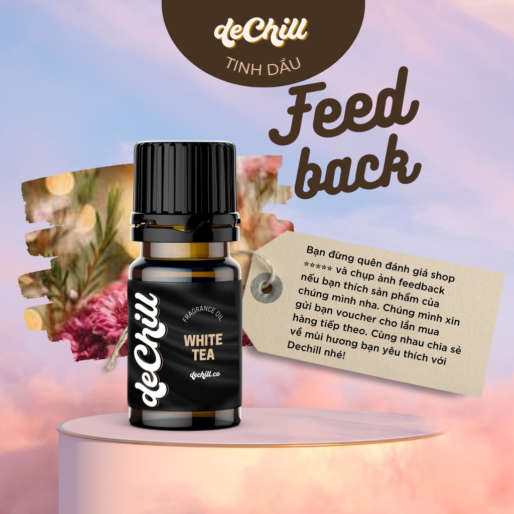 Tinh dầu thơm tự nhiên nhập khẩu Mỹ Dechill BAY CONCEPT 10ml chuyên làm nến, xông phòng thư giãn