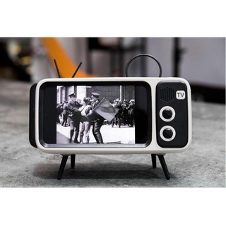 Loa Bluetooth mô hình TV trắng đen thời bao cấp