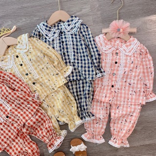 Pijama caro hoa cúc 💐 💐