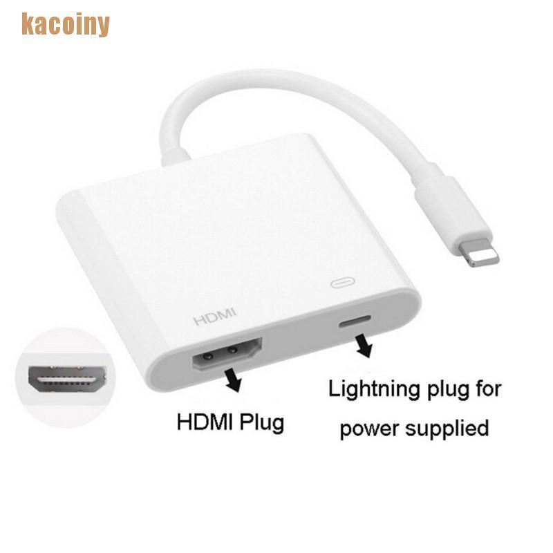 [KACY] Lightning Digital AV Adapter 8Pin Lightning to HDMI Cable for iPhone 8 7 X iPad BNKJ