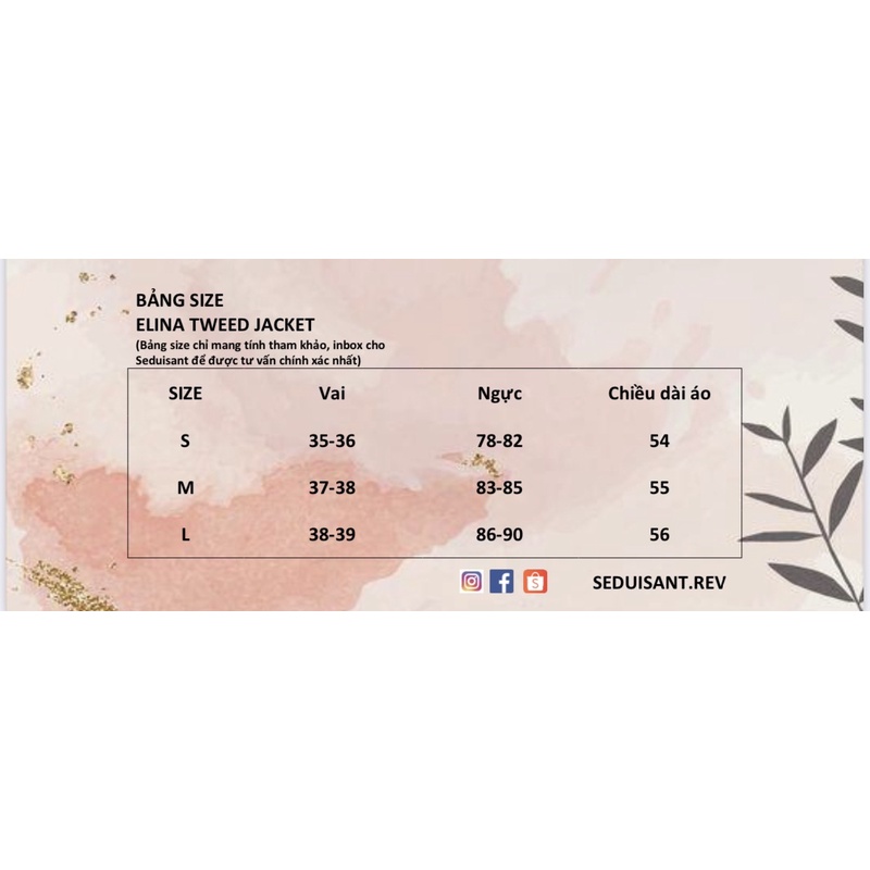 Elina Tweed Jacket - Áo tweed viền nhung SEDUISANT