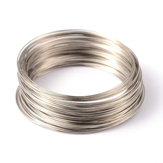 Memory Wire for Bracelet Making Steel Platinum Color 65mm Wire : 0.5mm about 100 circles/set