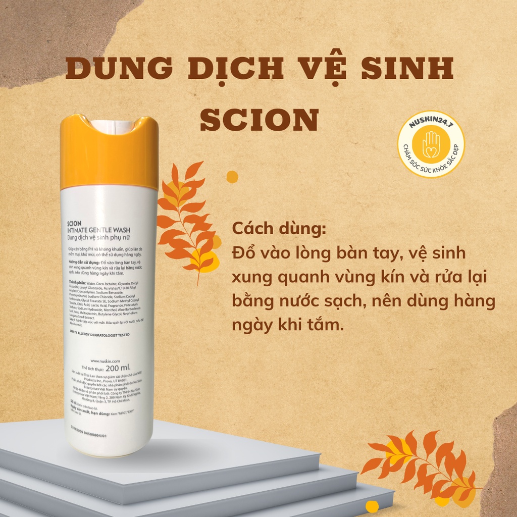 Dung dịch vệ sinh phụ nữ Nuskin Scion Feminine Wash 200ml