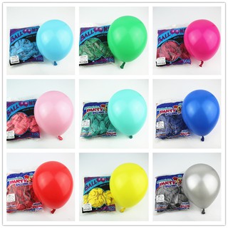Bong bóng nhũ Thái Lan BK Latex 10" - combo 10 quả - hàng trang trí sinh nhật siêu cao cấp