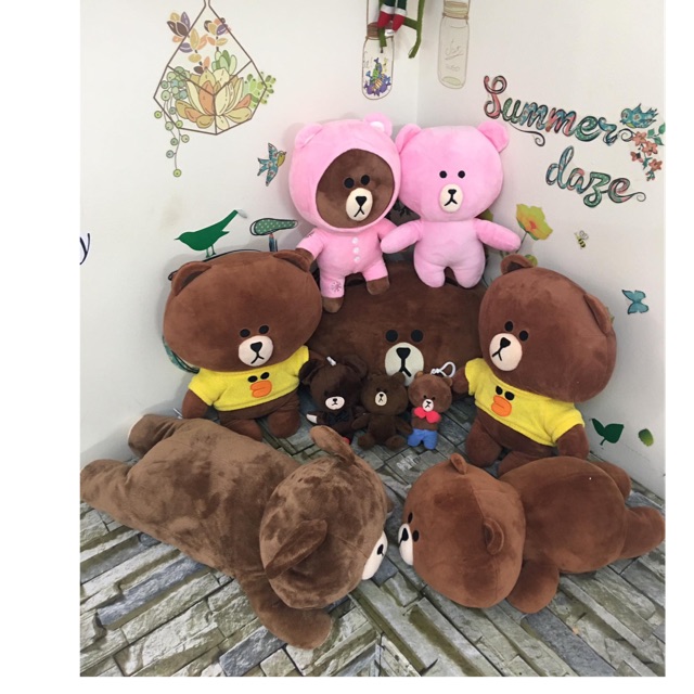 Set 2 gấu bông brown size 30cm