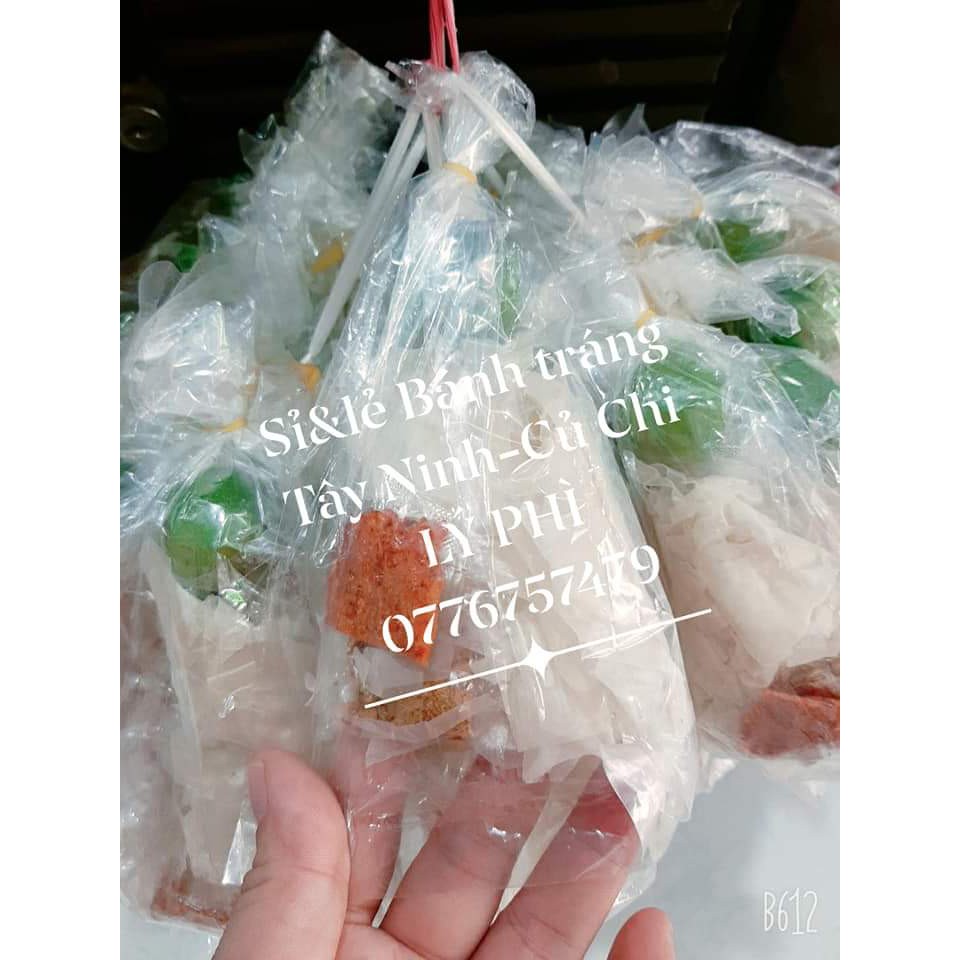 Xâu 10 Bịch Bánh tráng muối tỏi sate tắc xâu - Bánh tráng Tây Ninh | BigBuy360 - bigbuy360.vn