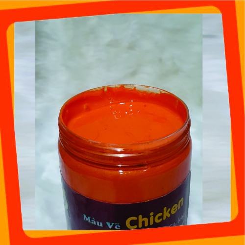 Màu Acrylic nhũ ánh kim lấp lánh Chicken 5D hũ 350ml