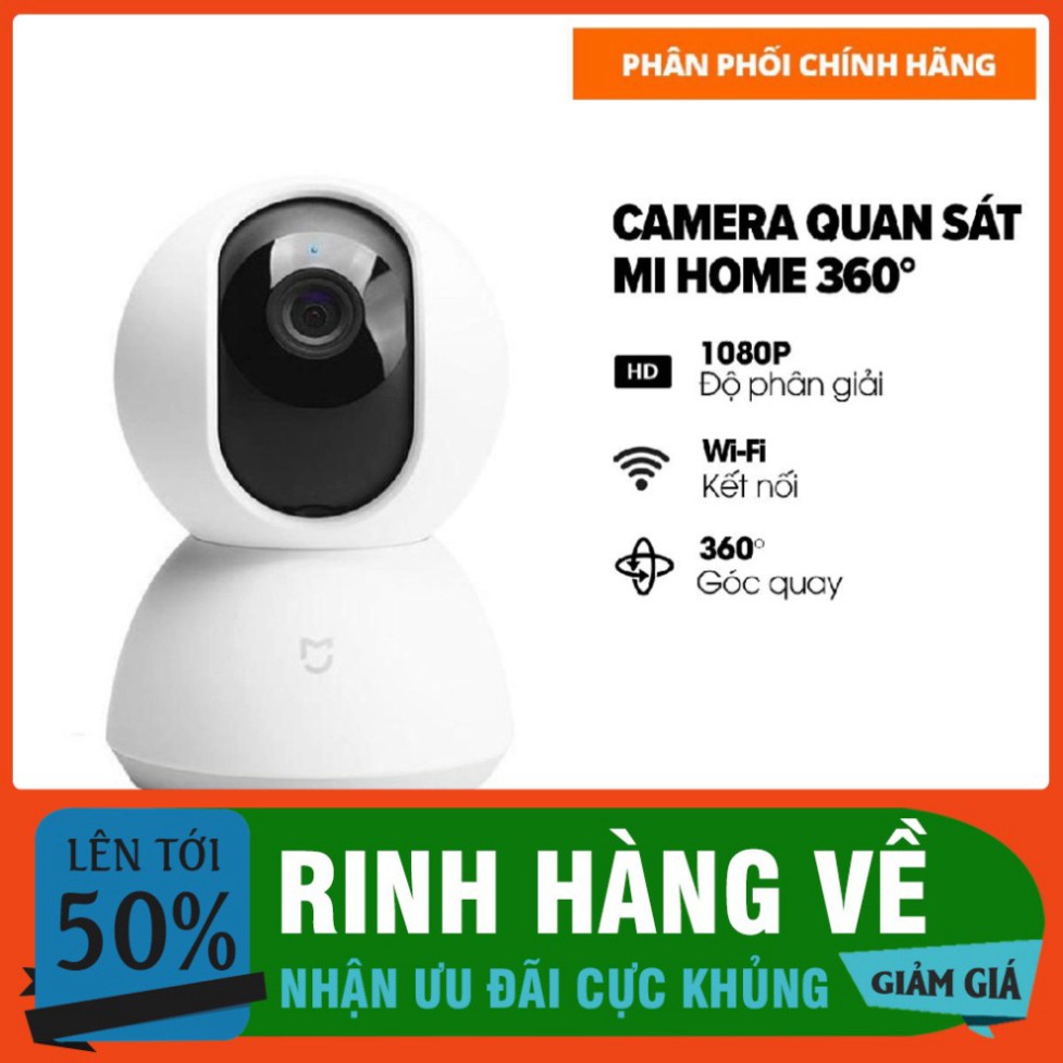 TUẦN LỄ SALE Camera Xiaomi Mi Home Security 360° 1080p - Hàng chính hãng Digiworld phân phối @@