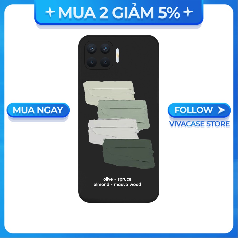 Ốp lưng cạnh vuông OPPO A1K/A5S/A74/A54/....viền bảo vệ camera hình Vệt màu