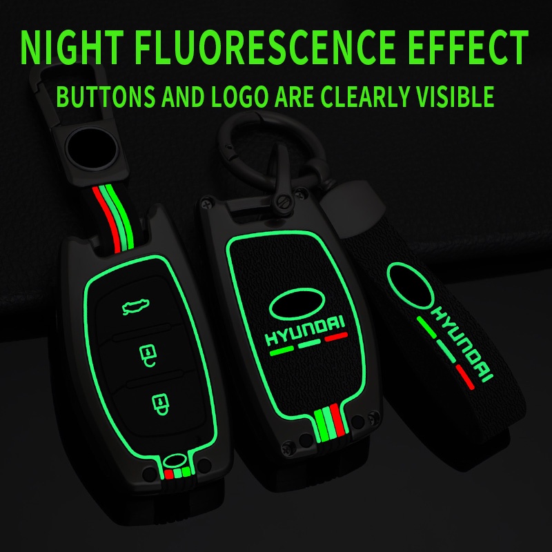 Vỏ Bọc Chìa Khóa Bằng Hợp Kim Kẽm Cho Hyundai Tucson Sonata Creta ix25 ix35 ix45 i10 i20 i30 i40 Verna Solaris Mi Elantra Accent