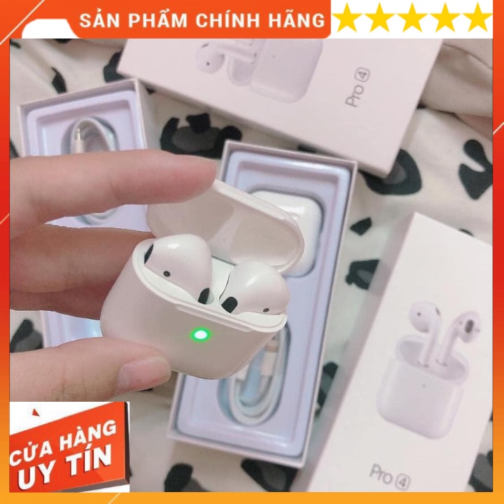 Tai nghe không dây Mini Pro4 Bluetooth 5.0 TWS, Nghe nhạc Cực Hay, Bảo Hành 12 Tháng.