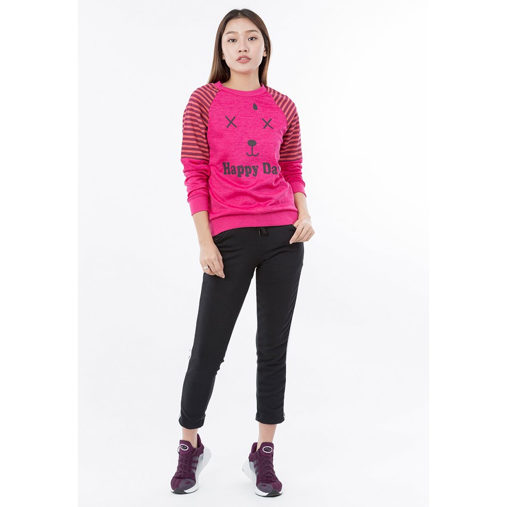 Phúc An - Áo thun nữ cổ tròn tay dày bo tay 4027_hong