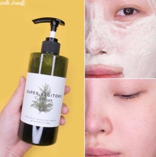Sữa rửa mặt thải độc rau củ Wonder Bath Super Vegitoks Cleanser