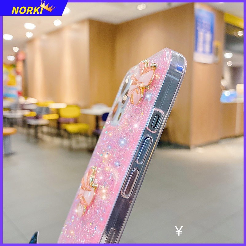 Ốp Điện Thoại Silicon Mềm Hình Bướm 3D Kim Tuyến Cho Samsung Galaxy S22 S21Plu S21FE S20FE Note 20 Ultra 10Plus 10Lite