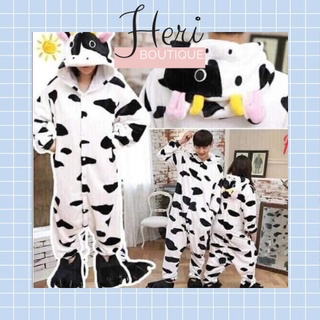 [CÓ ẢNH THẬT] Bộ Bò Sữa Chất Liệu Nỉ Cotton Đẹp Form Rộng Hot Trend Heri Boutique