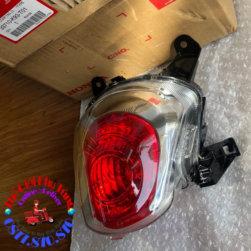 Bộ đèn hậu (đèn sau) Scoopy 2017-2020 zin Honda Thái Lan - 33710-K93-T01