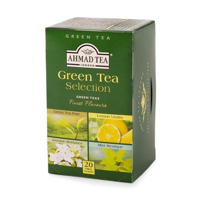 TRÀ XANH AHMAD ANH QUỐC - BỘ SƯU TẬP TRÀ XANH (40g) - Green Tea Selection - 4 loại Trà Xanh