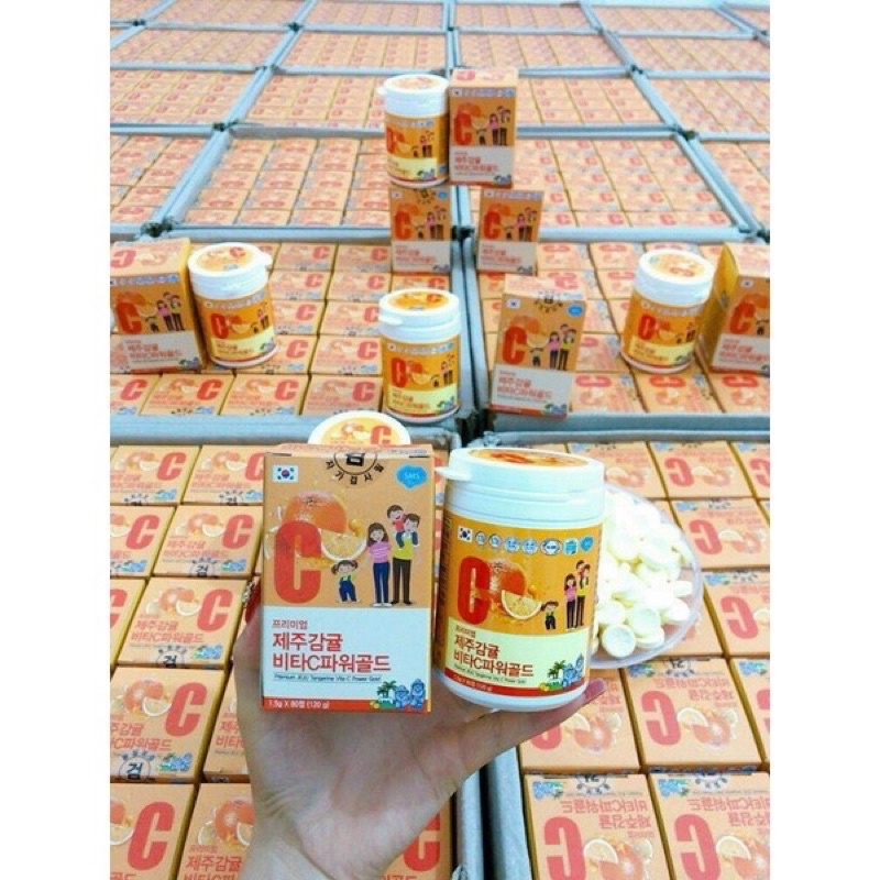 Vitamin C Premium Jeju Tangerine Power Gold 120g Hàn Quốc Hàm lượng 4000mg date 2024