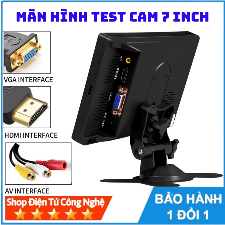 Màn hình test camera LCD 7inch , màn hình test cam cho thợ, cam lùi xe ô tô | BigBuy360 - bigbuy360.vn