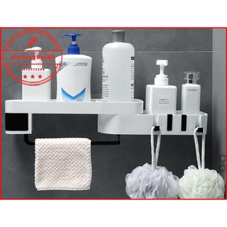 Kệ góc, Giá đỡ treo dán góc tường phòng tắm, phòng ngủ đựng mỹ phẩm, chai lọ gia vị trong - giadunghot88