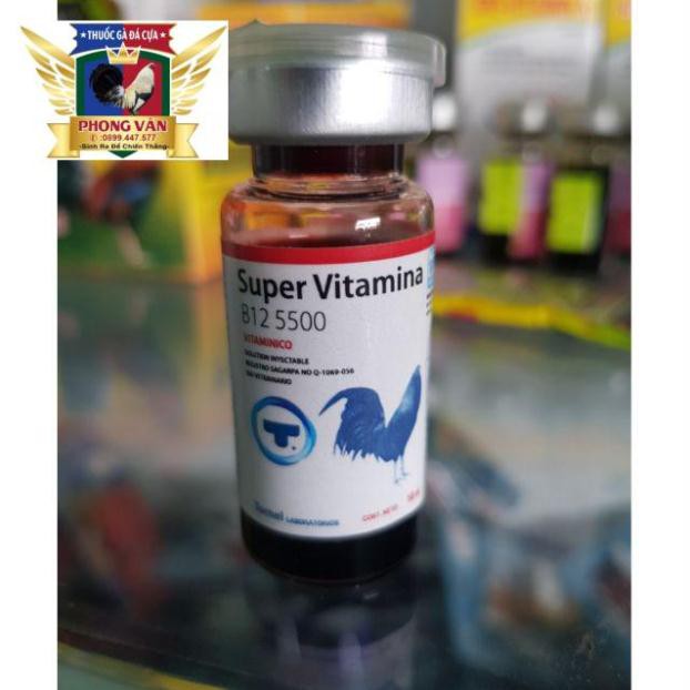 Supper vitamin b12 5500  dinh dưỡng cho thú cưng lọ 10ml