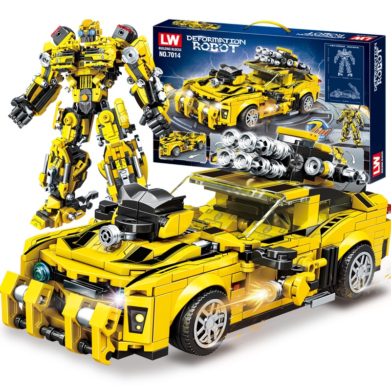 BỘ ĐỒ CHƠI XẾP HÌNH ROBOT Transformer BUMBLEBEE - Lắp Ráp Robot Người Máy Biến Hình