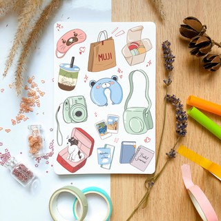 Bullet journal sticker - Du lịch 1