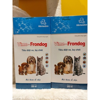 Chai xịt ve rận bọ chét cho chó mèo - vime frondog 250ml