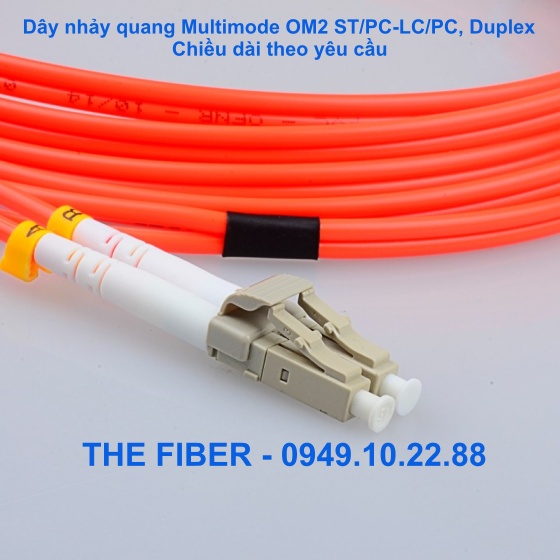Dây nhảy quang Multimode ST/PC-LC/PC dài 1M/3M/5M/7M/10M, Duplex