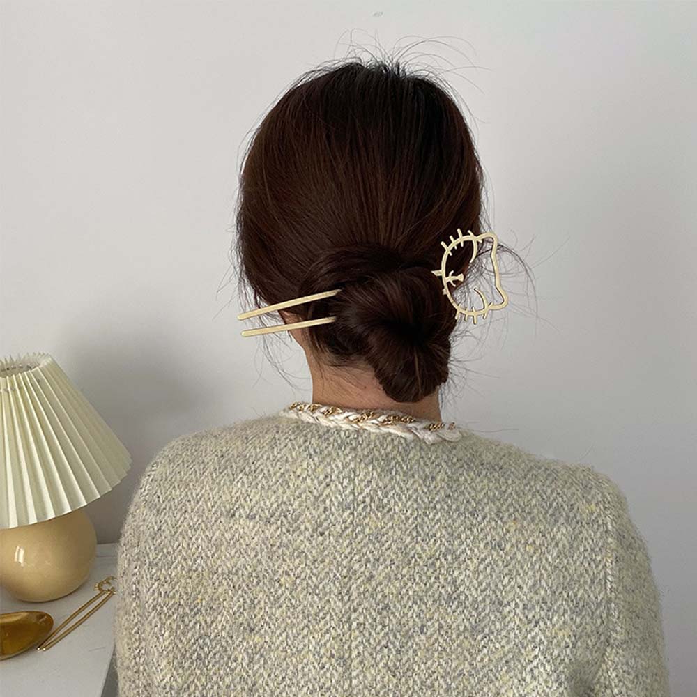 Trâm Cài Tóc Hình Chú Mèo Dễ Thương Cho Nữ