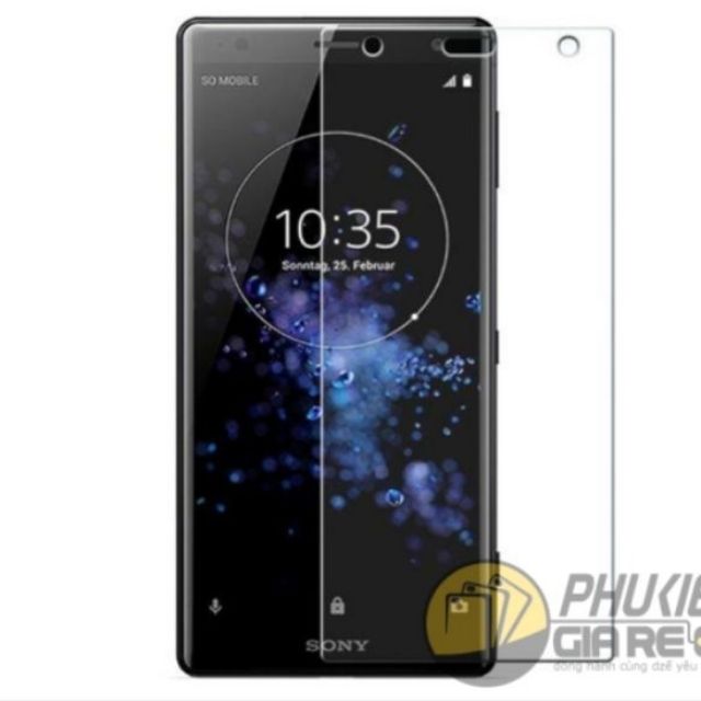 Tấm dán kính cường lực 0 full Sony Xperia XZ1 hiệu Glass Pro chống vỡ, chống xước