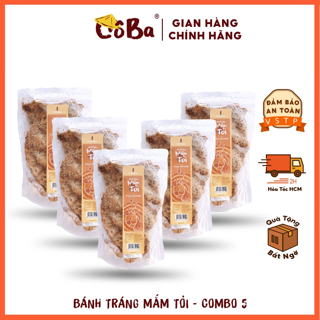 Bánh Tráng Mắm Tỏi  120G Đồ Ăn VặtTHƯỢNG HẠNG ĐẬM VỊ, MỀM NGON CB014