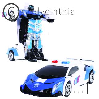 2.4G Electric Air Gesture Transforming Car Shape Robot RC Toy for Kids