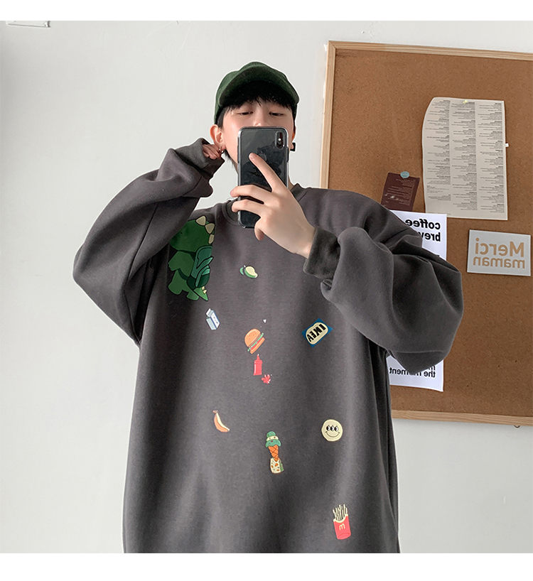 Áo Nỉ Nam Dài Tay Cổ Tròn Thời Trang Hàn | BigBuy360 - bigbuy360.vn