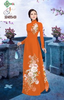 Vải Áo Dài Tằm Ý/ Lụa Nhật Hoa Ngực & Tà