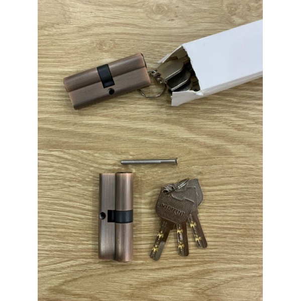 Lõi khoá cửa tay gạt thông phòng cao cấp VICKINI nâu 29x70