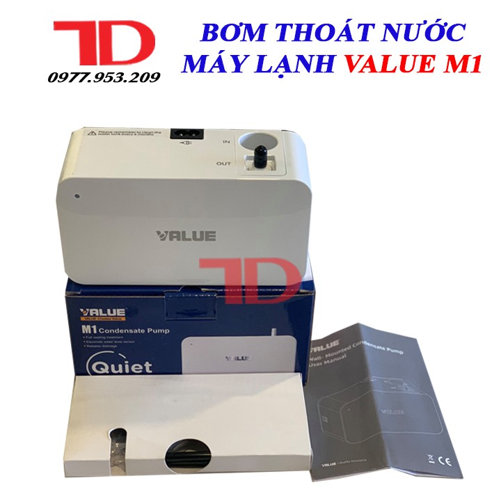 [CAO CẤP] Máy bơm xả nước thải máy lạnh điều hoà Value, Bơm nước ngưng M1, Bơm xử lý nước thải VALUE M1