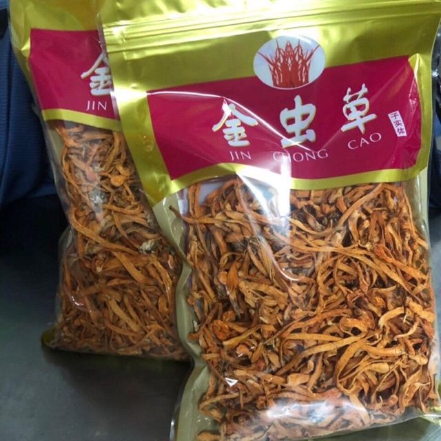 500g Nấm tuyết ( ngân nhĩ, mộc nhĩ trắng... ); Nấm đông trùng hạ thảo, bông trùng thảo. Date 2021.