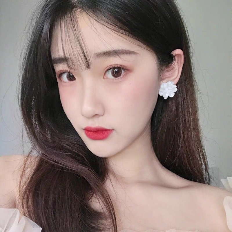 Khuyên Tai Bông Tai Nữ Hoa Trắng Xà Cừ Ring House