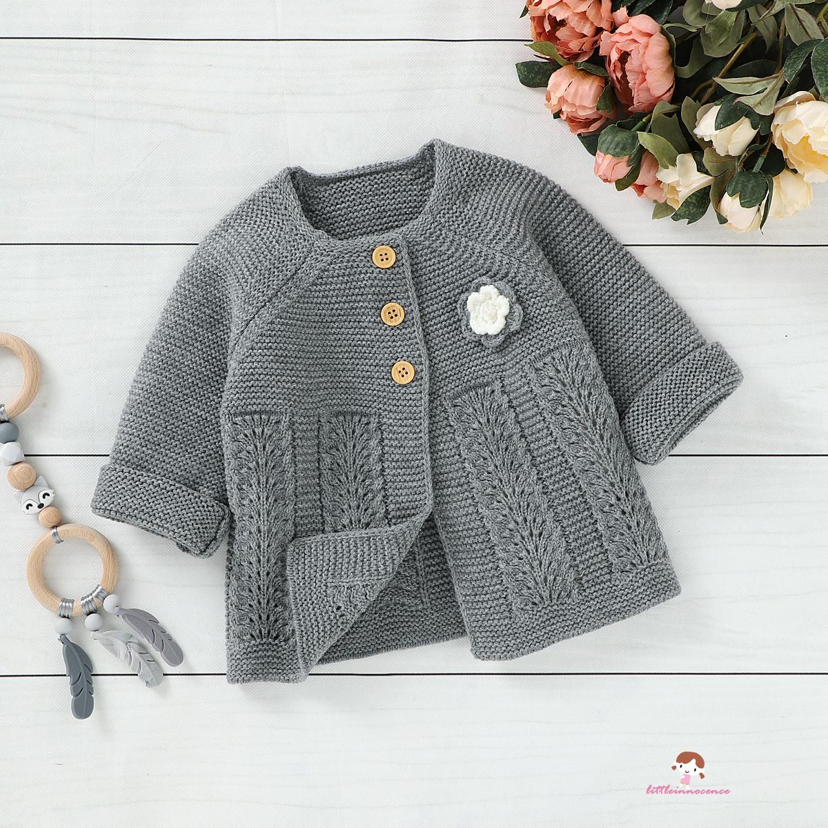 Áo Khoác Cardigan Dệt Kim Đáng Yêu Cho Bé 7-3 - 24 Tháng Tuổi