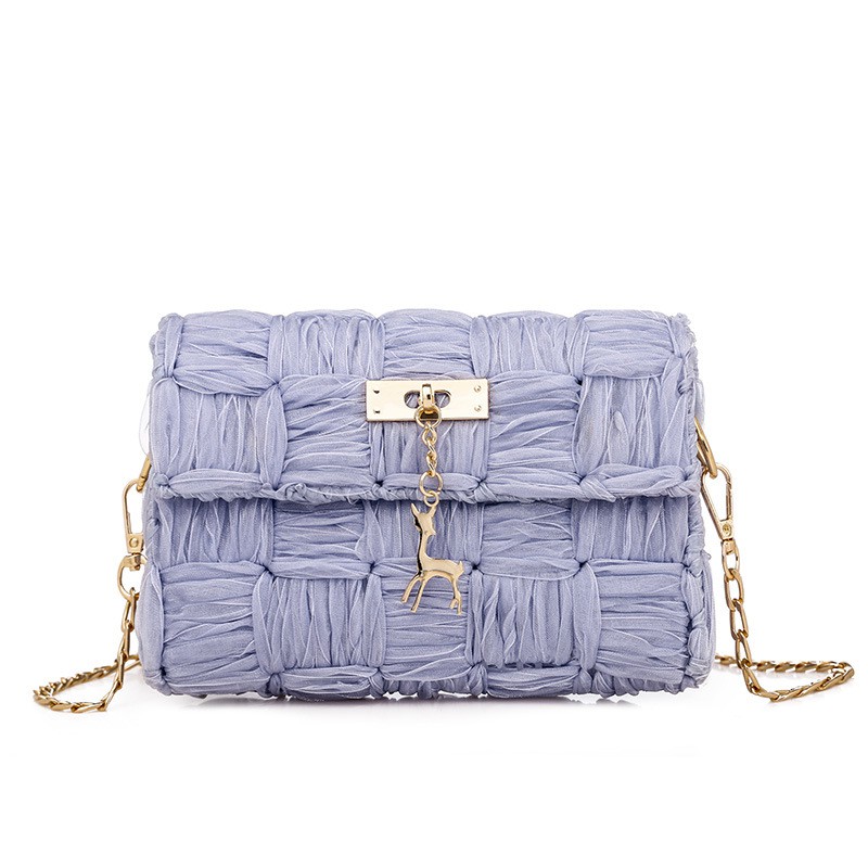 (Set đầy đủ nguyên liệu làm túi ruy băng) Túi tự đan ruy băng hot hit