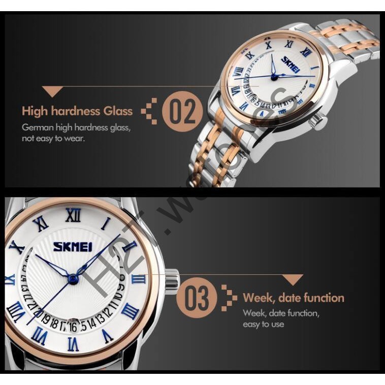 [Mã WTCHFEB giảm 20K ] Đồng hồ nam SKMEI chính hãng cao cấp dây thép không gỉ SME08 - BossWatch